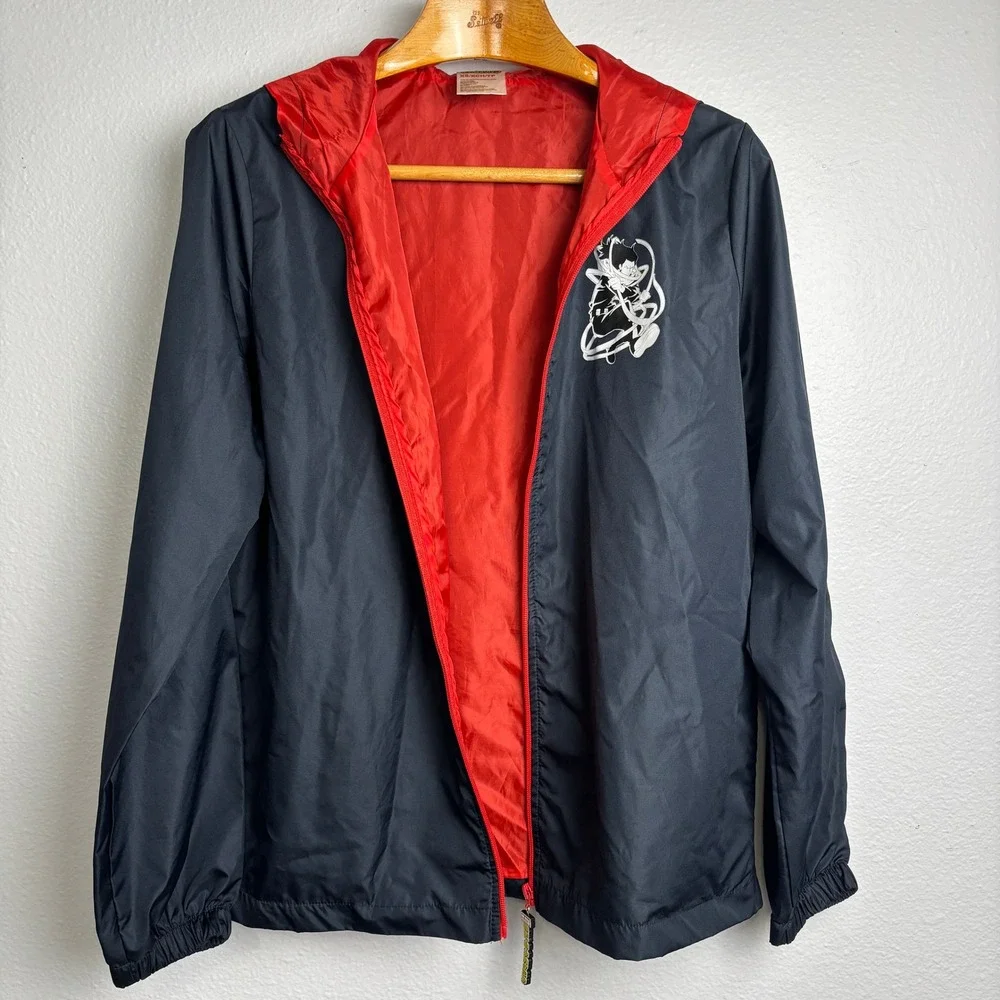 My Hero Academia Anime Windbreaker Jacket XS‎ Hooded Graphic Zip Streetwear